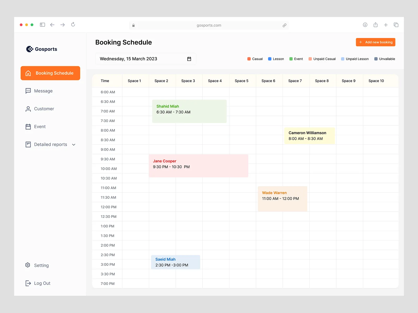 Booking CRM